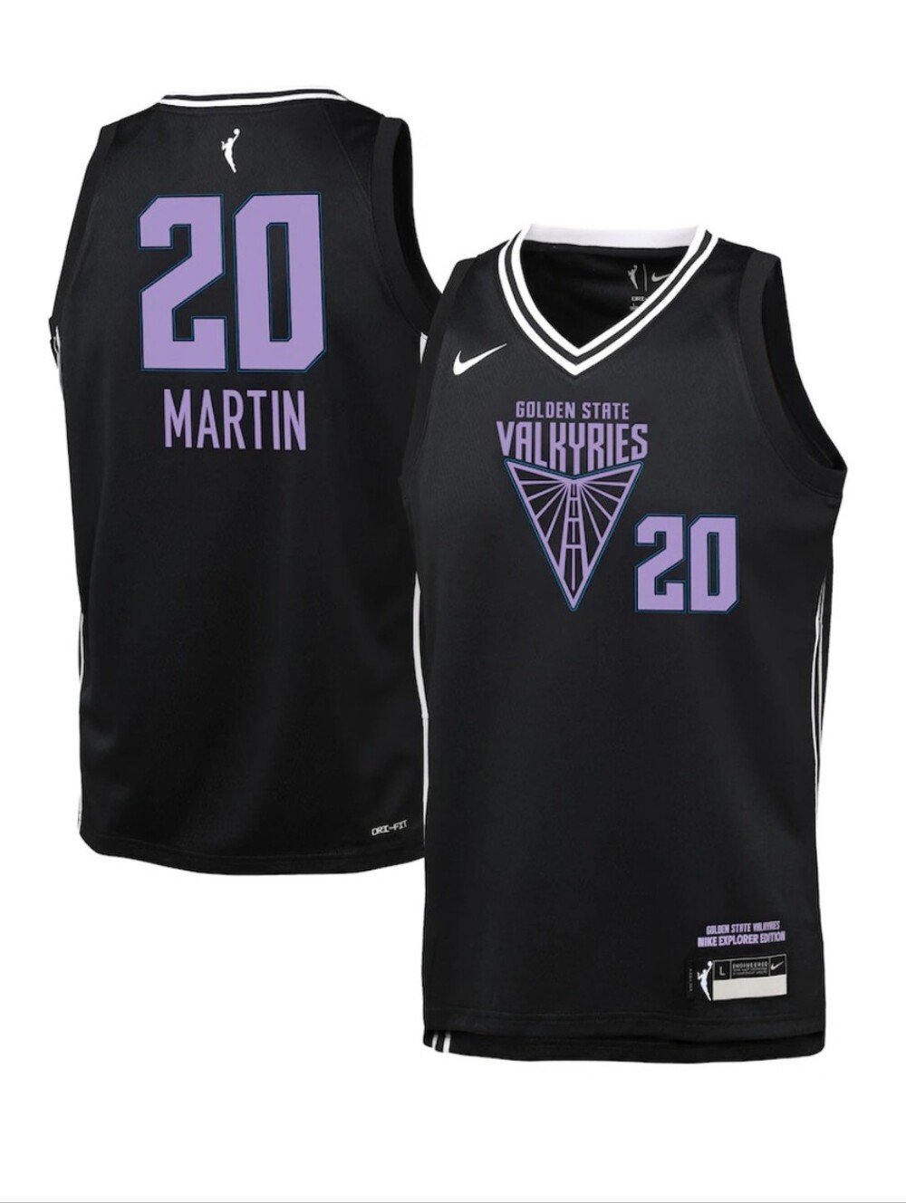 Nike Youth WNBA Golden State Valkyries Kate Martin #20 Rebel Jersey M, L, XL